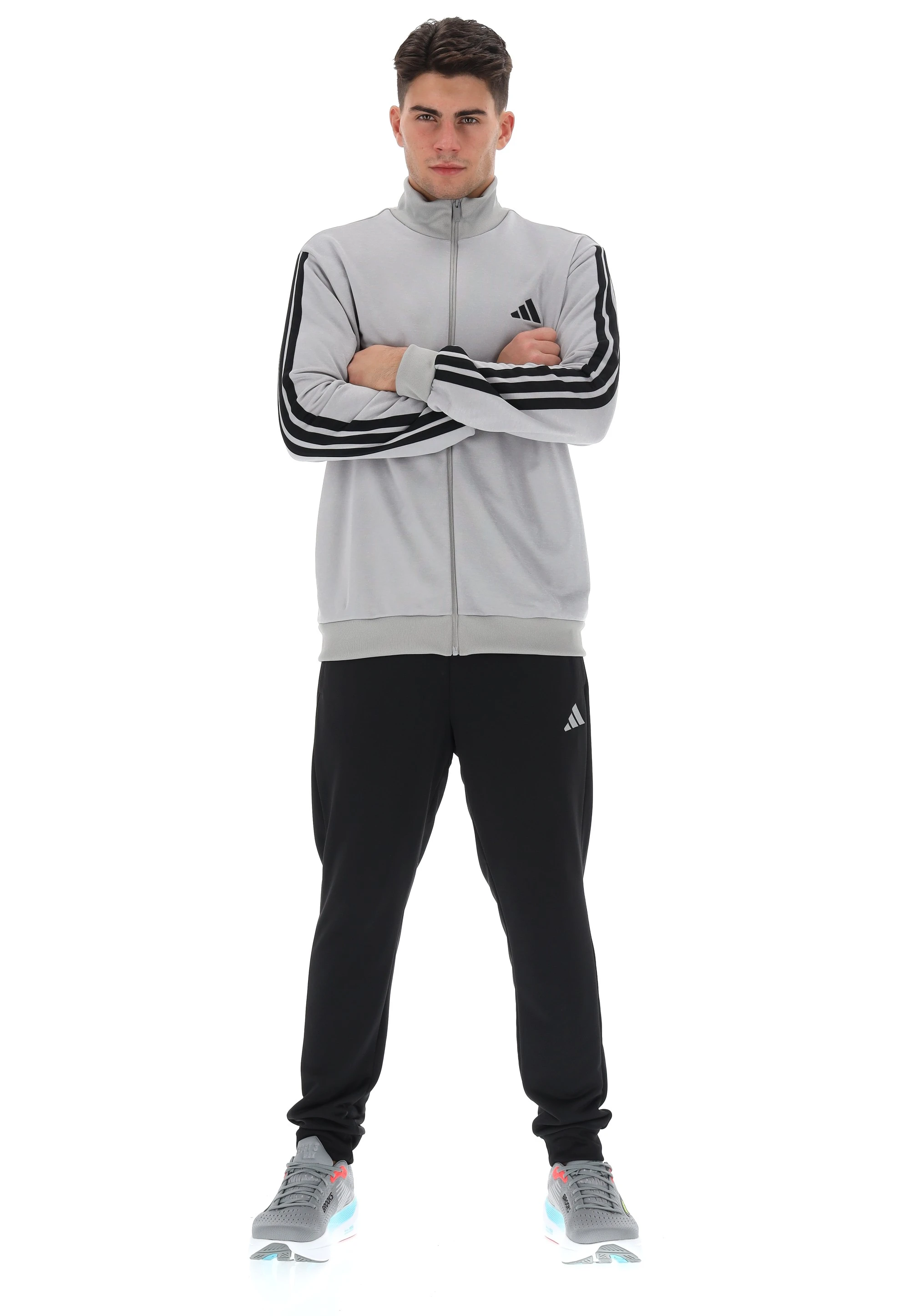 Tuta uomo bicolor Adidas JI8876 con zip